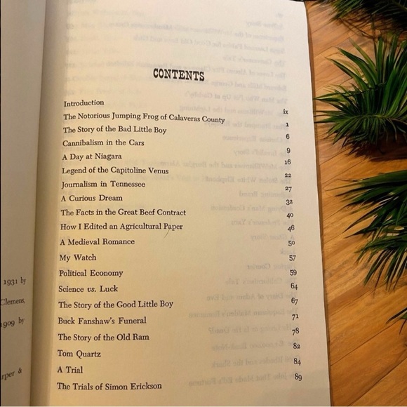 VINTAGE 1957 The Complete Short Stories of Mark Twain Hardcover Book - Picture 7 of 11